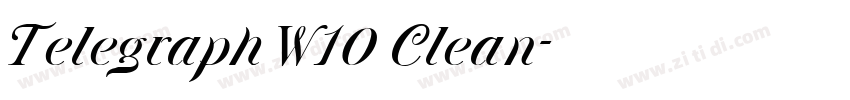 Telegraph W10 Clean字体转换